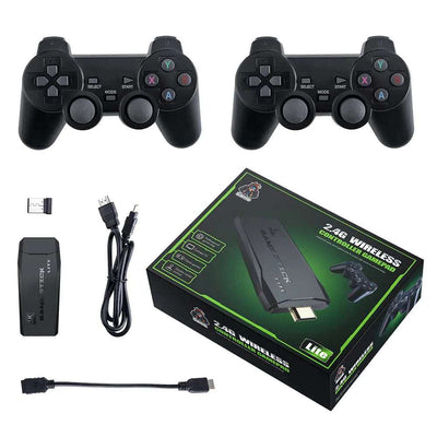 Wireless Retro Game Console 20000+ Games Retro Gaming Console Classic M8 64G Plug & Play Video TV Game Stick with 2.4G Wireless Controller Gamepad Gifts for Christmas Birthday